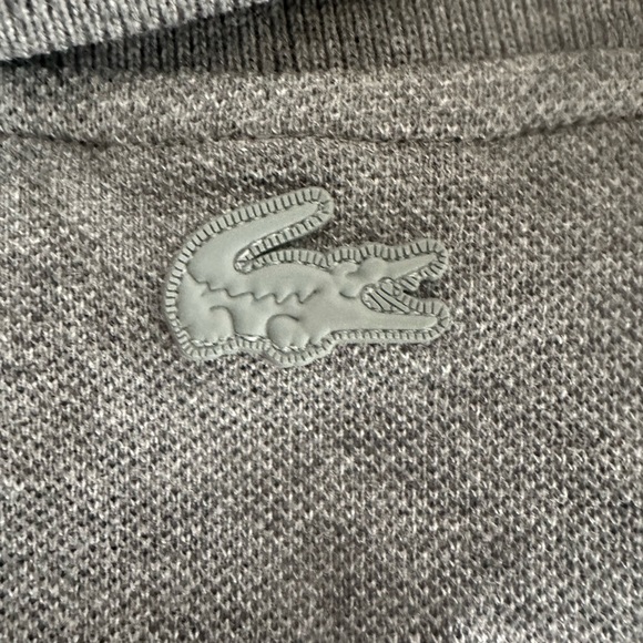 NWT Lacoste Grey Short Sleeve Polo Size M - Picture 4 of 8